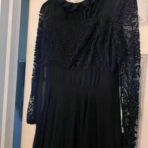 Elegant Black Lace Dress